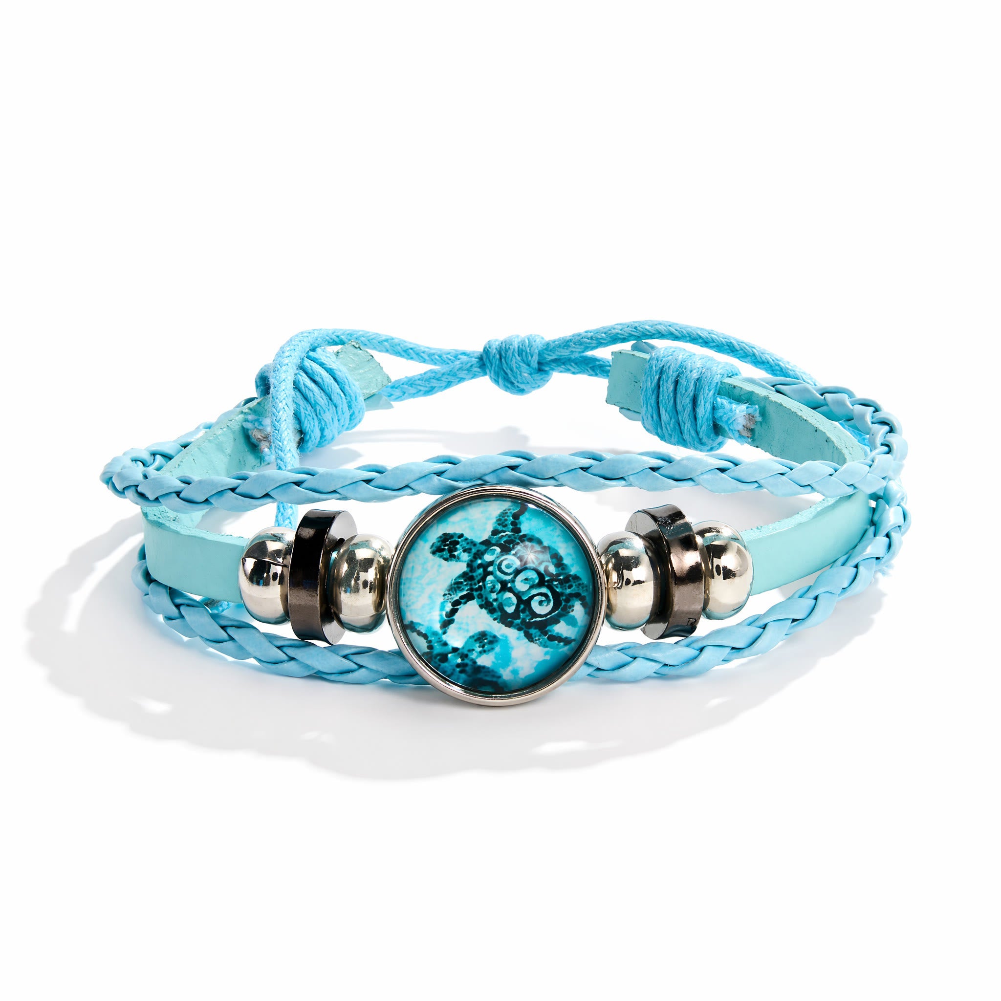 Ocean Cleanup Bracelet - Turtle Charm Bracelet Made From Upcycled Marine Debris - image 0