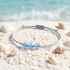 The Ocean Trinity Braided Bracelet - Recycled Sea Glass Beads For Saving Marine Animals - Ocean Blue - Adjustable (Max 11.6inch / 29.5cm) - image 5