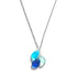 Saves Marine Animals The Ocean Tears Necklace - Recycled Triple Frosted Sea Glass Drop Pendant - image 3