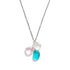 Saves Marine Animals The Ocean Tears Necklace - Recycled Triple Frosted Sea Glass Drop Pendant - image 9