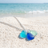 Saves Marine Animals The Ocean Tears Necklace - Recycled Triple Frosted Sea Glass Drop Pendant - image 2