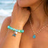 Save The Ocean Whale Bracelet - Recycled 8mm Frosted Sea Glass Beads With Whale Tail Charm - image 14