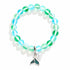 Save The Ocean Whale Bracelet - Recycled 8mm Frosted Sea Glass Beads With Whale Tail Charm - image 15