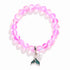 Save The Ocean Whale Bracelet - Recycled 8mm Frosted Sea Glass Beads With Whale Tail Charm - image 24