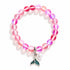 Save The Ocean Whale Bracelet - Recycled 8mm Frosted Sea Glass Beads With Whale Tail Charm - image 9