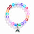 Save The Ocean Whale Bracelet - Recycled 8mm Frosted Sea Glass Beads With Whale Tail Charm - image 12
