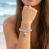 Save The Ocean Whale Bracelet - Recycled 8mm Frosted Sea Glass Beads With Whale Tail Charm - image 26
