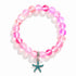 Supports Ocean Conservation Sea Stars Bracelet - Recycled 8mm Frosted Sea Glass Beads With Starfish Charm - image 8
