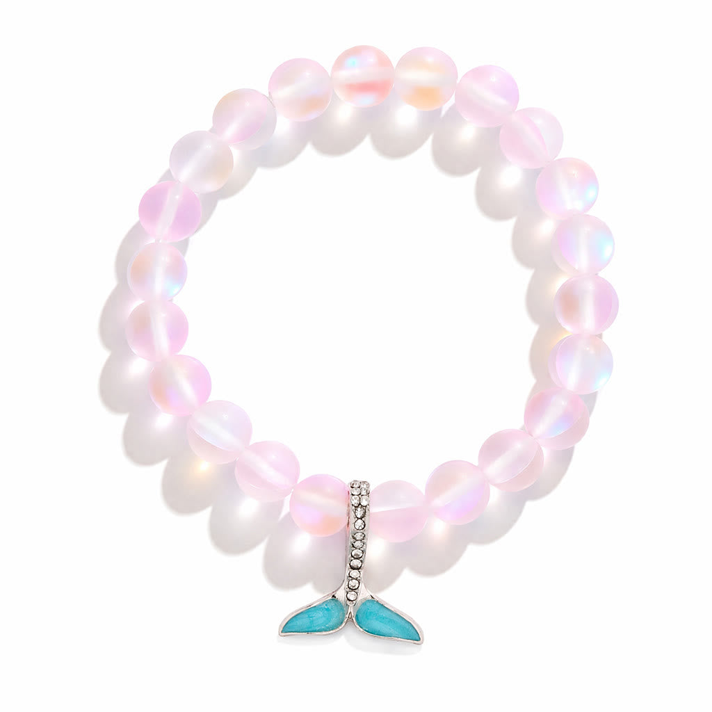 Ocean Guardian Protect Whale Bracelet - Recycled 8mm Frosted Sea Glass Beads With Whale Tail - image 21