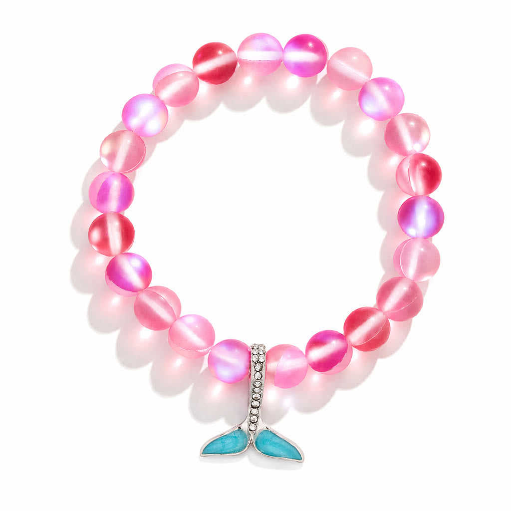 Ocean Guardian Protect Whale Bracelet - Recycled 8mm Frosted Sea Glass Beads With Whale Tail - image 9