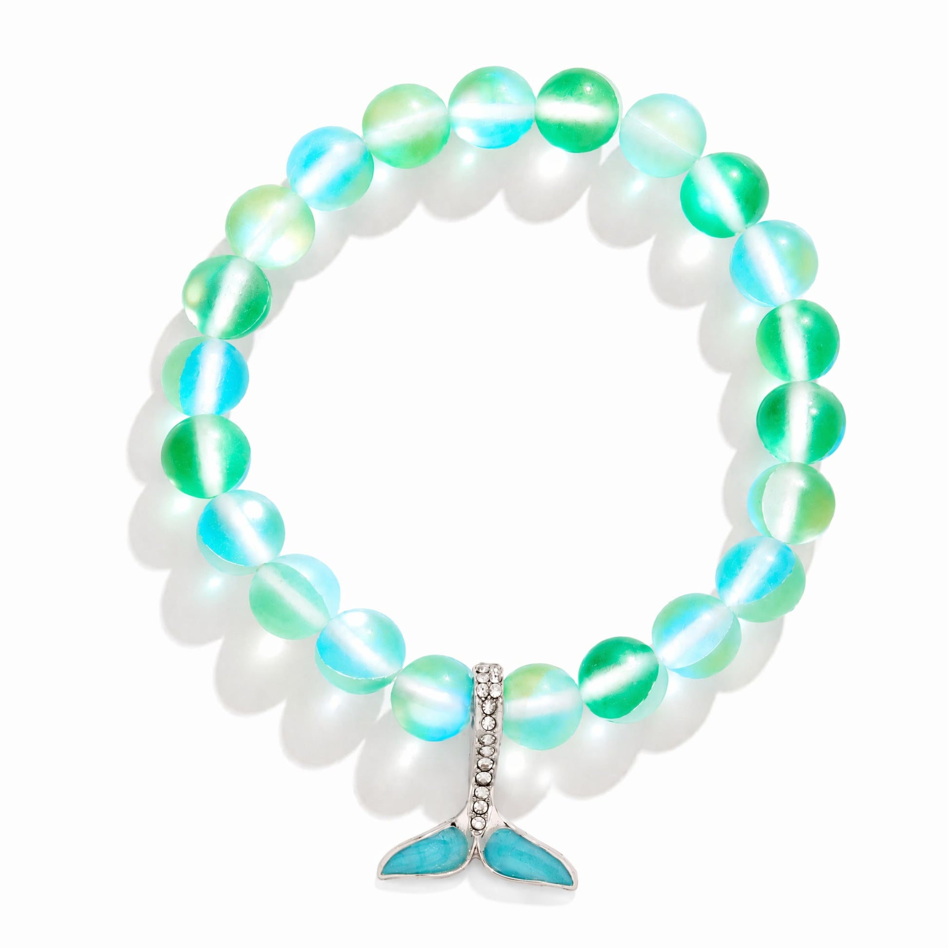 Ocean Guardian Protect Whale Bracelet - Recycled 8mm Frosted Sea Glass Beads With Whale Tail - image 15