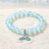 Ocean Guardian Protect Whale Bracelet - Recycled 8mm Frosted Sea Glass Beads With Whale Tail - image 5