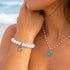Ocean Guardian Dolphin Bracelet - Handmade Recycled 8mm Frosted Sea Glass Beads With Dolphin Charm - image 20