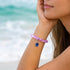 Ocean Conservation Turtle Bracelet For Sea Turtle Lovers - Recycled 8mm Frosted Sea Glass Beads - image 23