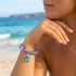 Save Marine Animals Turtle Bracelet - Recycled 8mm Frosted Sea Glass Beads With Crystal Turtle Pendant - image 13