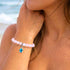 Save Marine Animals Turtle Bracelet - Recycled 8mm Frosted Sea Glass Beads With Crystal Turtle Pendant - image 19