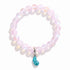 Supports Marine Life Ocean Drop Bracelet - Recycled 8mm Frosted Sea Glass Beads With Blue Teardrop Charm - image 21