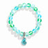 Aqua Blue Conch Bracelet - Recycled 8mm Frosted Sea Glass Beads That Save Marine Life - image 9