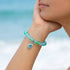 Aqua Blue Conch Bracelet - Recycled 8mm Frosted Sea Glass Beads That Save Marine Life - image 8