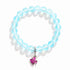 Pink Tropical Fish Bracelet - Recycled 8mm Frosted Sea Glass Beads For Ocean Conservation - image 9