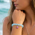 Pink Tropical Fish Bracelet - Recycled 8mm Frosted Sea Glass Beads For Ocean Conservation - image 8