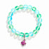 Pink Tropical Fish Bracelet - Recycled 8mm Frosted Sea Glass Beads For Ocean Conservation - image 12