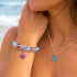 Pink Tropical Fish Bracelet - Recycled 8mm Frosted Sea Glass Beads For Ocean Conservation - image 26