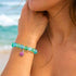 Pink Tropical Fish Bracelet - Recycled 8mm Frosted Sea Glass Beads For Ocean Conservation - image 11