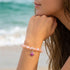 Pink Tropical Fish Bracelet - Recycled 8mm Frosted Sea Glass Beads For Ocean Conservation - image 17