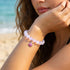 Pink Tropical Fish Bracelet - Recycled 8mm Frosted Sea Glass Beads For Ocean Conservation - image 20