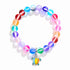 Colorful Turtle Charm Bracelet - Recycled 8mm Frosted Sea Glass Beads From Ocean Trash To Treasure - image 0