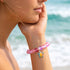 Colorful Turtle Charm Bracelet - Recycled 8mm Frosted Sea Glass Beads From Ocean Trash To Treasure - image 8