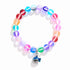 Save The Fish Blue Pufferfish Bracelet - Recycled 8mm Frosted Sea Glass Beads With Blue Fish Pendant - image 9