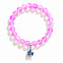 Save The Fish Blue Pufferfish Bracelet - Recycled 8mm Frosted Sea Glass Beads With Blue Fish Pendant - image 24
