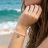 Save The Fish Blue Pufferfish Bracelet - Recycled 8mm Frosted Sea Glass Beads With Blue Fish Pendant - image 17