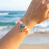 Save The Sea Turtles Bracelet - Recycled 8mm Frosted Sea Glass Beads With Turtle & Starfish Charm - image 17