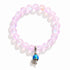 Save The Sea Light Blue Jellyfish Bracelet - Recycled 8mm Frosted Sea Glass Beads With Jellyfish Charm - image 21