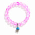 Save The Sea Light Blue Jellyfish Bracelet - Recycled 8mm Frosted Sea Glass Beads With Jellyfish Charm - image 24