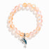 Protect The Ocean Marine Bracelet - Recycled 8mm Frosted Sea Glass Beads With Silver & Blue Dolphin - image 18