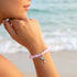 Protect The Ocean Marine Bracelet - Recycled 8mm Frosted Sea Glass Beads With Silver & Blue Dolphin - image 20
