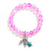 The Ocean Trio Charms Bracelet - Recycled 8mm Frosted Sea Glass Beads To Saves Marine Life - image 24