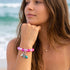 The Ocean Trio Charms Bracelet - Recycled 8mm Frosted Sea Glass Beads To Saves Marine Life - image 11
