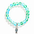 Supports Ocean Animal Rescue Bracelet - Recycled 8mm Frosted Sea Glass Beads With Blue Scaled Fish Charm - image 17