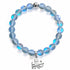 Octopus Bracelet That Cleans The Ocean - Recycled 8mm Iridescent Beads Sea Glass Beads - image 11