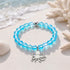 Octopus Bracelet That Cleans The Ocean - Recycled 8mm Iridescent Beads Sea Glass Beads - image 6
