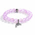 Ocean Cleanup Dolphin Bracelet From Ocean Debris - Recycled 8mm Iridescent Beads Sea Glass Beads - image 0