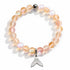 Whale Bracelet Supporting Ocean Cleanup - Recycled 8mm Iridescent Sea Glass Beads With Whale Tail Charm - image 15