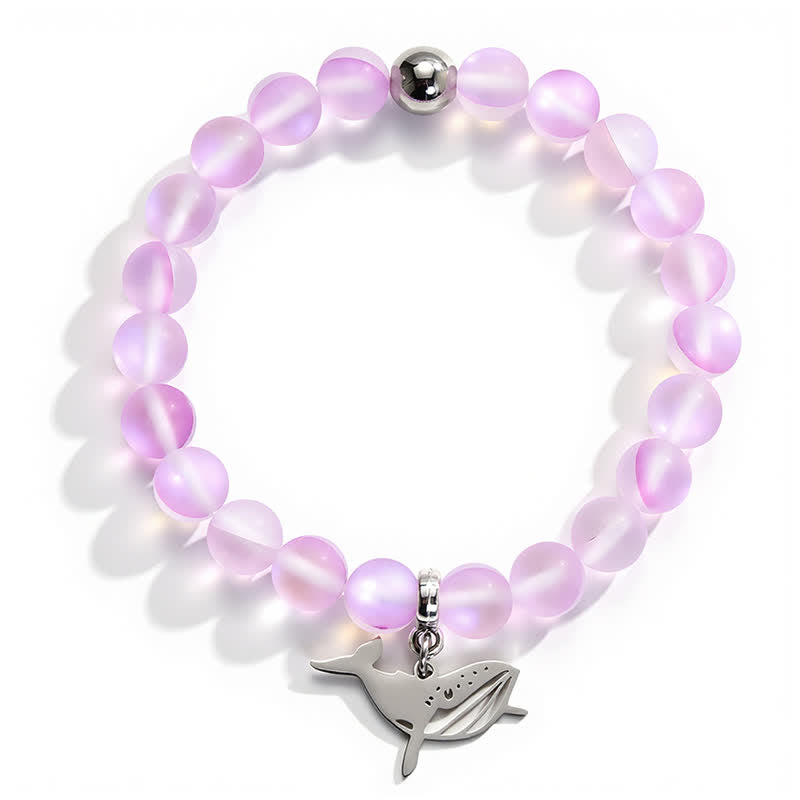 Save The Whales Bracelet - Recycled 8mm Glimmering Sea Glass Beads | Turn Ocean Trash Into Hope - image 11