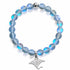 Glow Like The Ocean Manta Ray Bracelet - Recycled 8mm Glimmering Sea Glass Beads For Ocean Cleanup - image 6