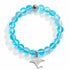 Glow Like The Ocean Manta Ray Bracelet - Recycled 8mm Glimmering Sea Glass Beads For Ocean Cleanup - image 13